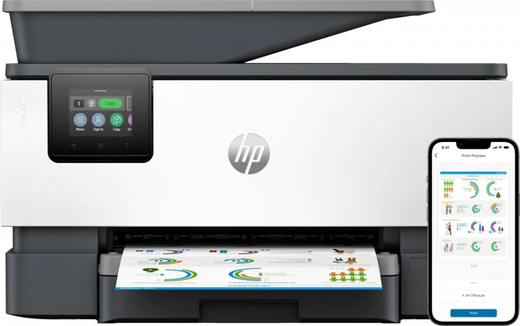 Printer HP OfficeJet Pro 9125e All-in-One - 1