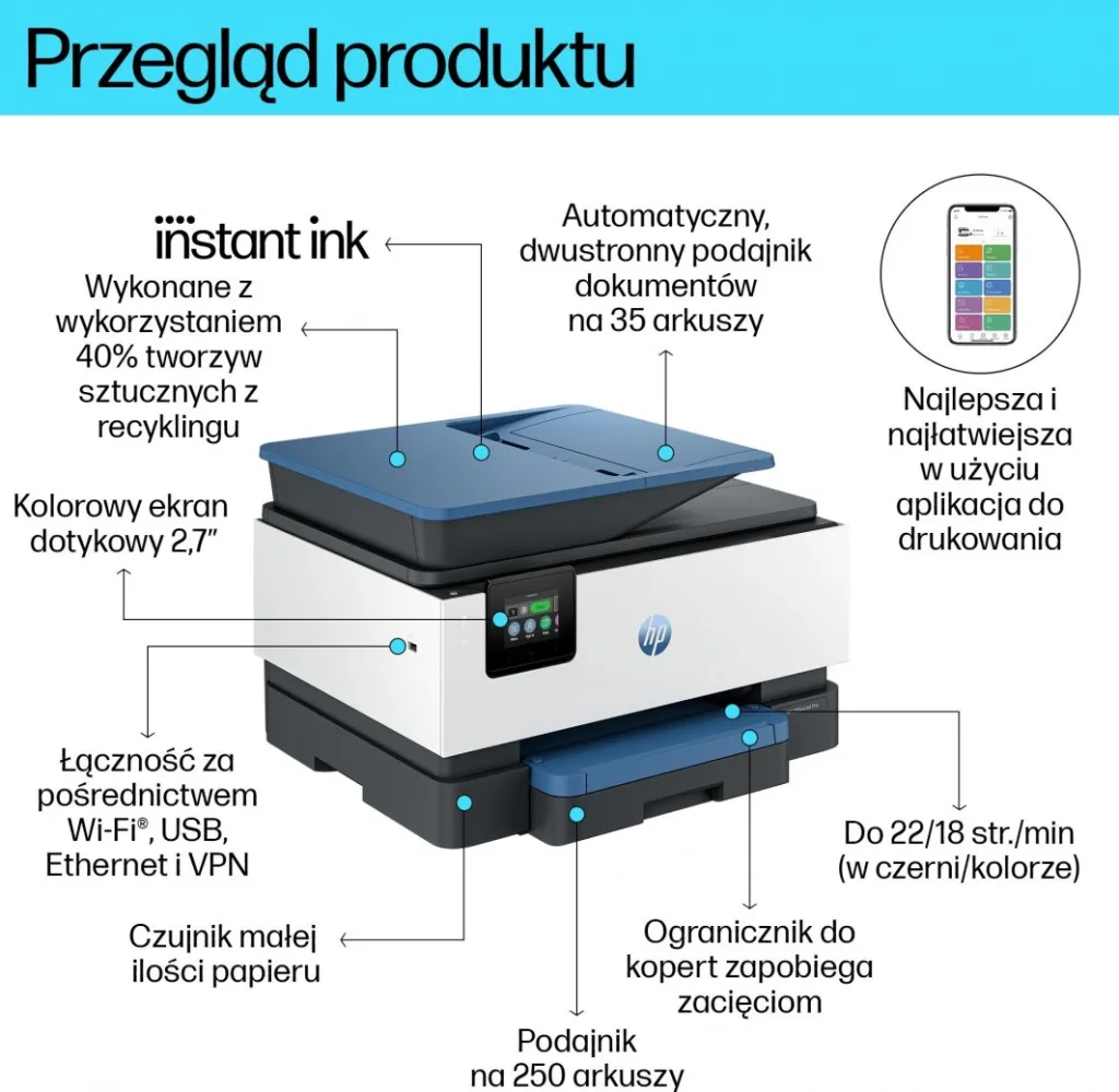 Printer HP OfficeJet Pro 9125e All-in-One - 16
