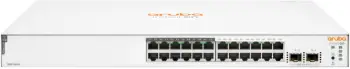 Switch HP Aruba Instant On 1830 24G (JL813A), 24 porte Gigabit, 12p Class4 PoE, 2SFP, 195W, i zi