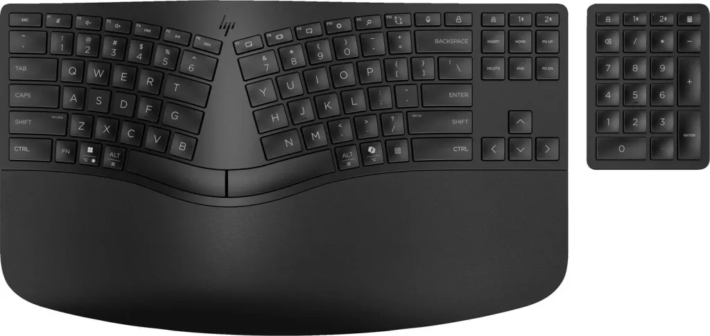 Tastierë pa tela HP 960 Ergonomic, Membranë, QWERTY, Zezë - 6