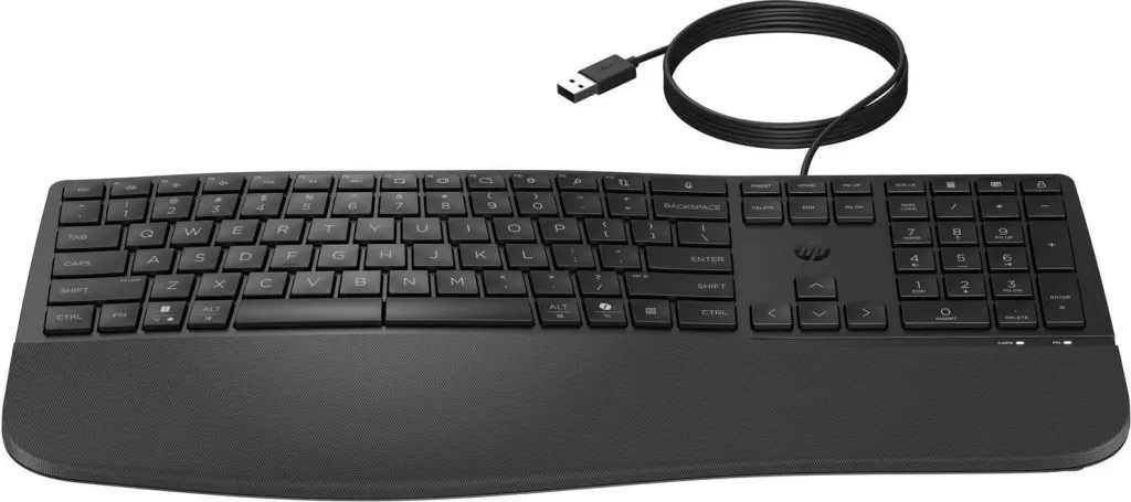 Tastierë me kabllo HP, USB, Nordic, e zezë - 2