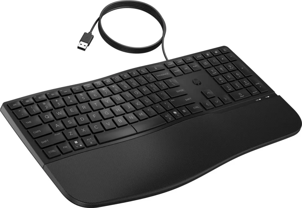 Tastierë me kabllo HP, USB, Nordic, e zezë - 3