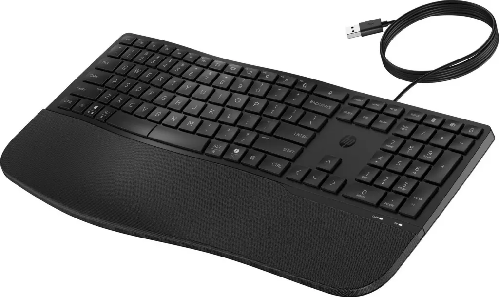 Tastierë me kabllo HP, USB, Nordic, e zezë - 4