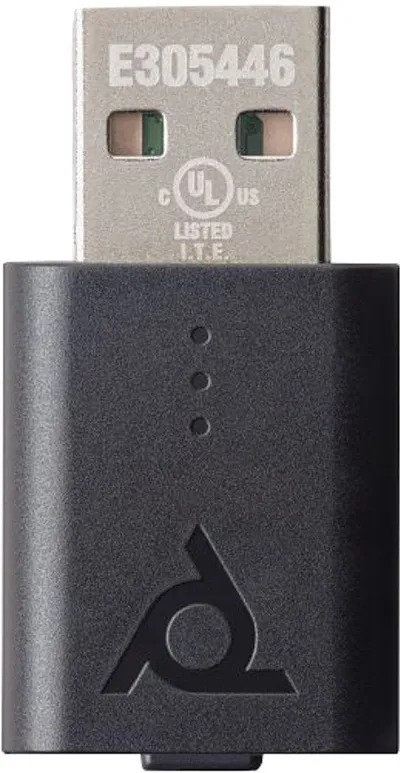 Adapter për kufje HP Poly Savi D400 UC Microsoft, DECT, USB A dhe USB C, i zi - 1