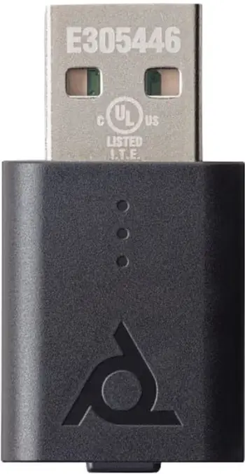 Adapter për kufje HP Poly Savi D400 UC Microsoft, DECT, USB A dhe USB C, i zi