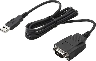 Kabllo HP USB-A to RS-232 USB, e zezë - 1