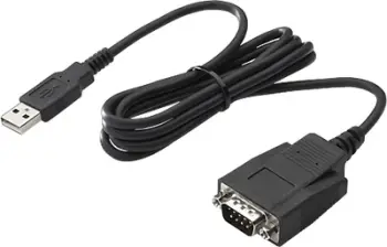 Kabllo HP USB-A to RS-232 USB, e zezë