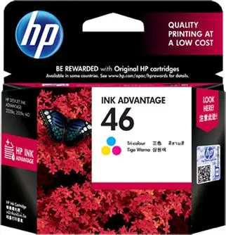 Ngjyrë për printer HP (CZ638AE), e kaltër/verdhë/kuqe