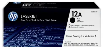 Set dopio tonerësh HP Q2612A, të zi