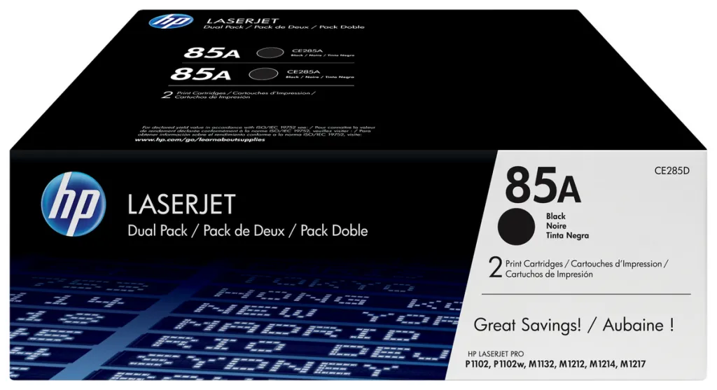 Set dopio tonerësh HP CE285AD, të zi - 1