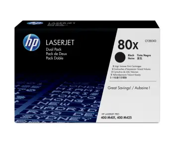 Set dopio tonerësh HP CF280XD, të zi