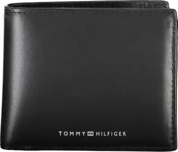 Portofol për meshkuj TOMMY HILFIGER, i zi