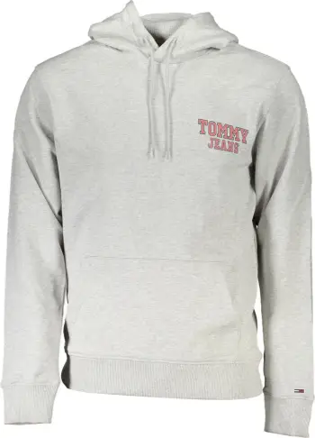 Duks me kapuç TOMMY HILFIGER zip, meshkuj, gri