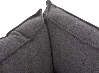 Kënd-sofë me hapësirë për depo, SAFFIRA FH3303.01L, material gri, 270x195x100cm