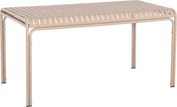 Tavolinë alumini për jashtë, ngjyrë shampanjë, RACHEL FH6339.04, 150x80x76cm