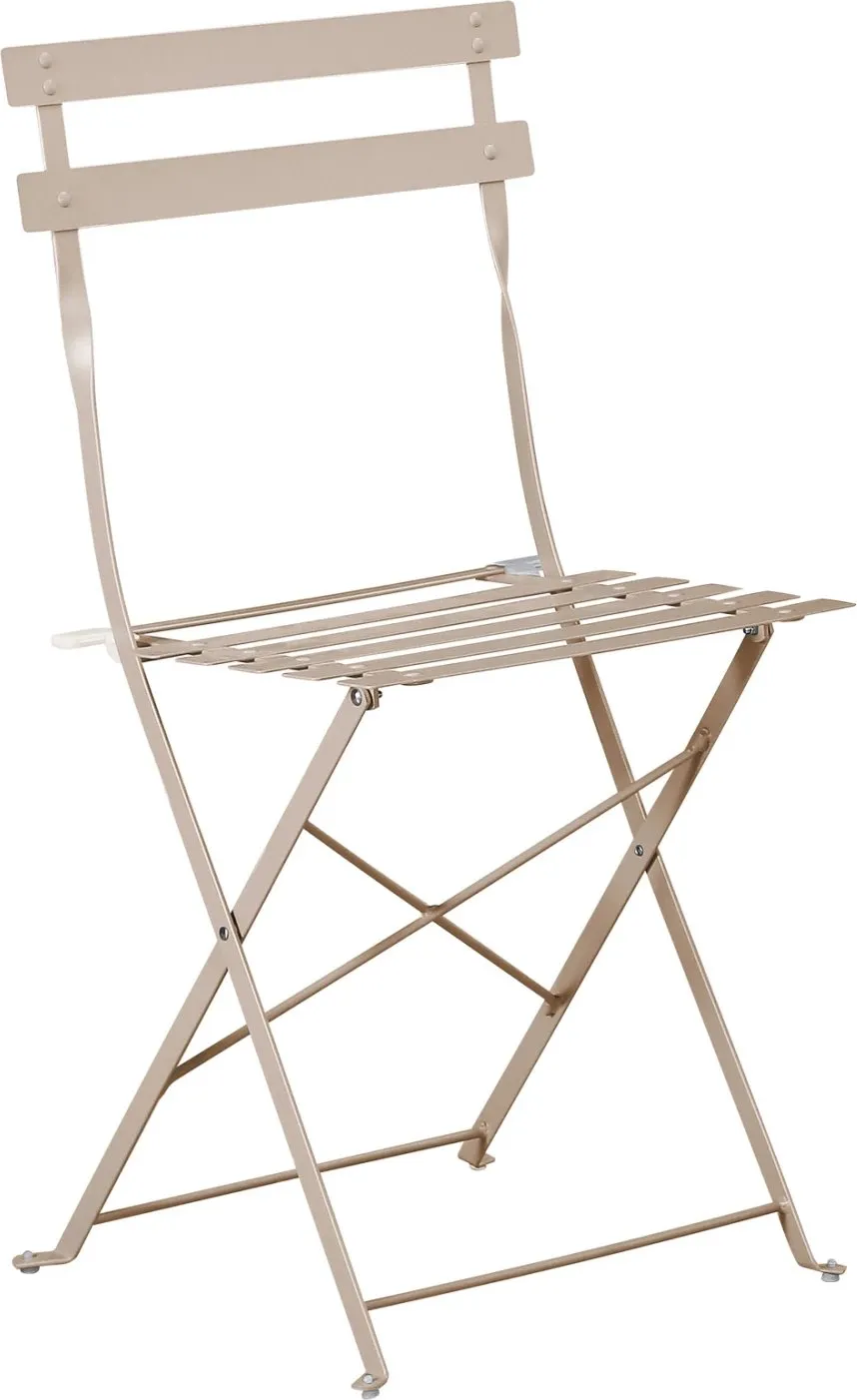 Karrige palosëse SOPHIE, metalike, ngjyrë kapuçino, FH6337.04, 41x43x80cm, set prej 2 copësh - 1