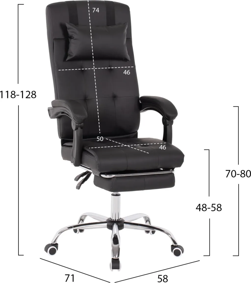 Karrige për zyre FH1057.11, e zezë - 2