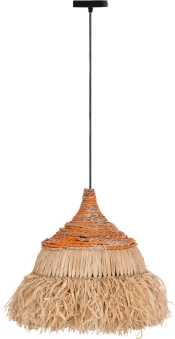 Llambë tavani varëse SIFO, fibra sisali & banane, natyrale & miks, Φ35x45Hcm