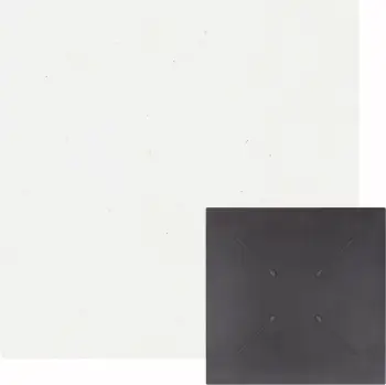 Sipërfaqe tavoline katrore HPL, e bardhë, 80x80cm, set prej 2 copësh