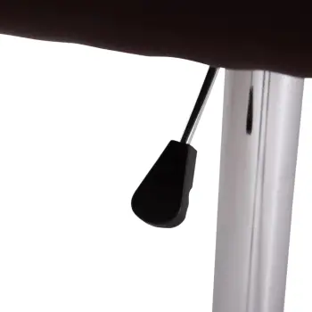 Karrige për bar rrotulluese DIANA, lëkurë PU kafe, metal krom, 44x52x109cm, set prej 2 copash