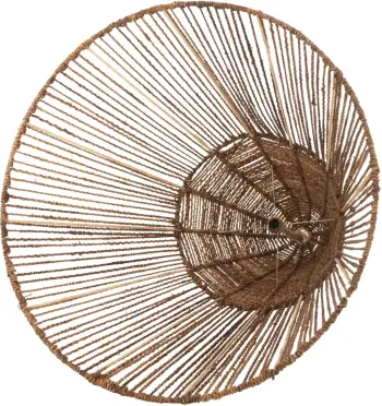 Llambë tavani varëse, fibra banane të thata, ngjyrë kafe, FH4034, 100x100-105cm