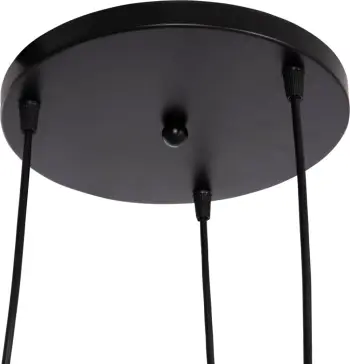 Llambë tavani varëse me 3 drita, KRENT FH7426.11, e zezë-ari, 23.5x132cm