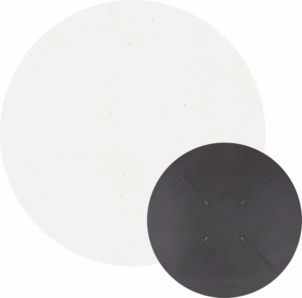 Sipërfaqe tavoline rrethore HPL, e bardhë, Φ60cm, set prej 2 copë, HM5841.22 - 1