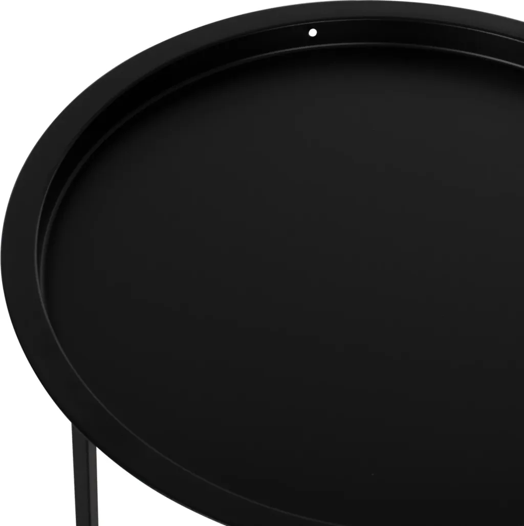 Tavolinë e palosshme metalike e zezë 45 cm (HM5287.01), zezë - 4