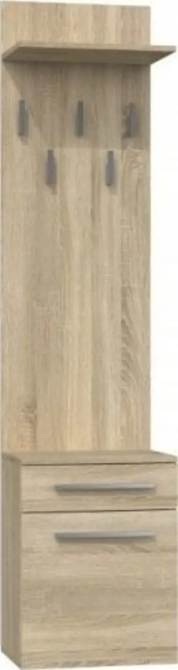 Komodinë këpucësh me varëse Duo, Sonoma Oak