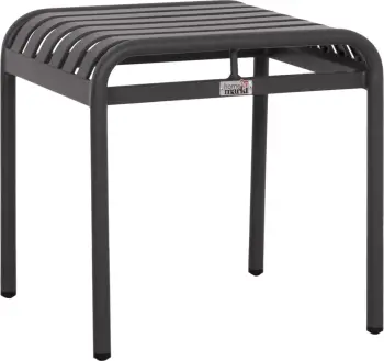 Stool i shkurtër alumini RACHEL, ngjyrë gri, FH6340.01, 45x45x46cm