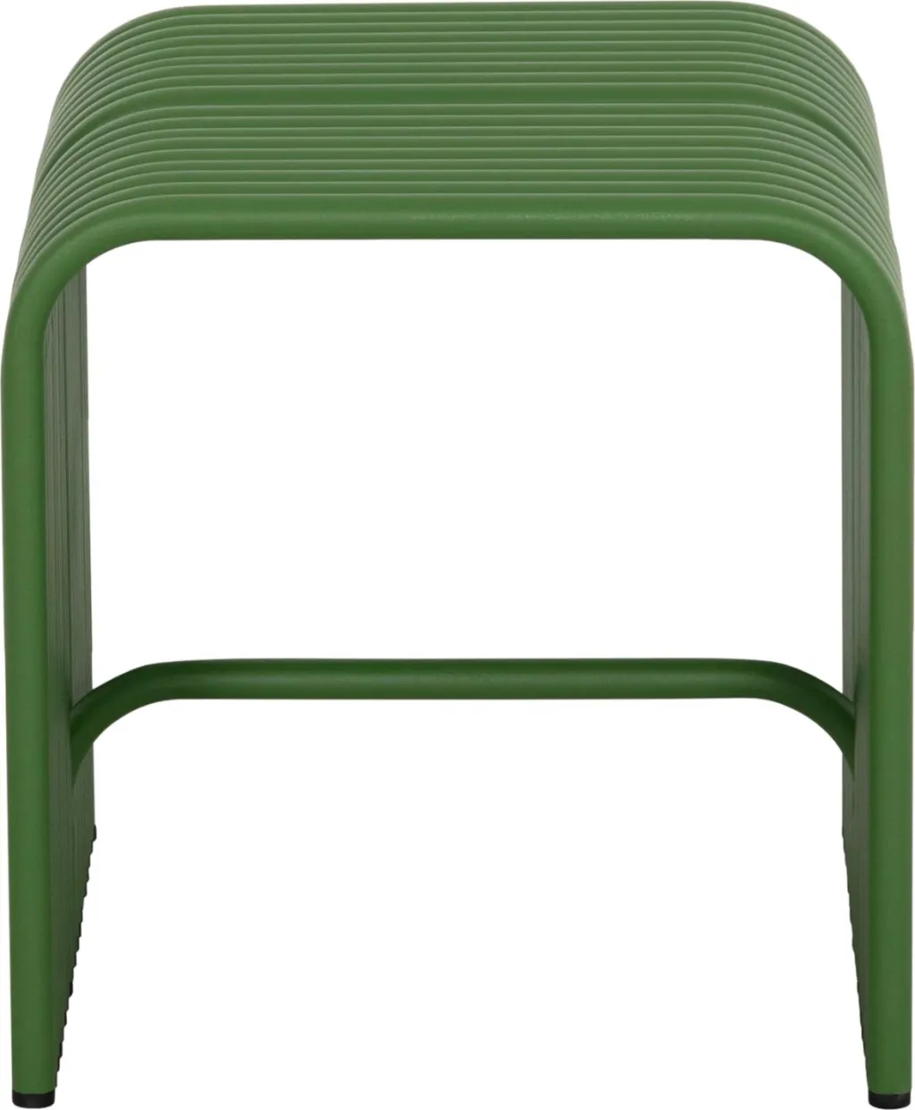 Stool i ulët INTREPID, alumin, ngjyrë e gjelbër, 40x38x42.5cm - 3