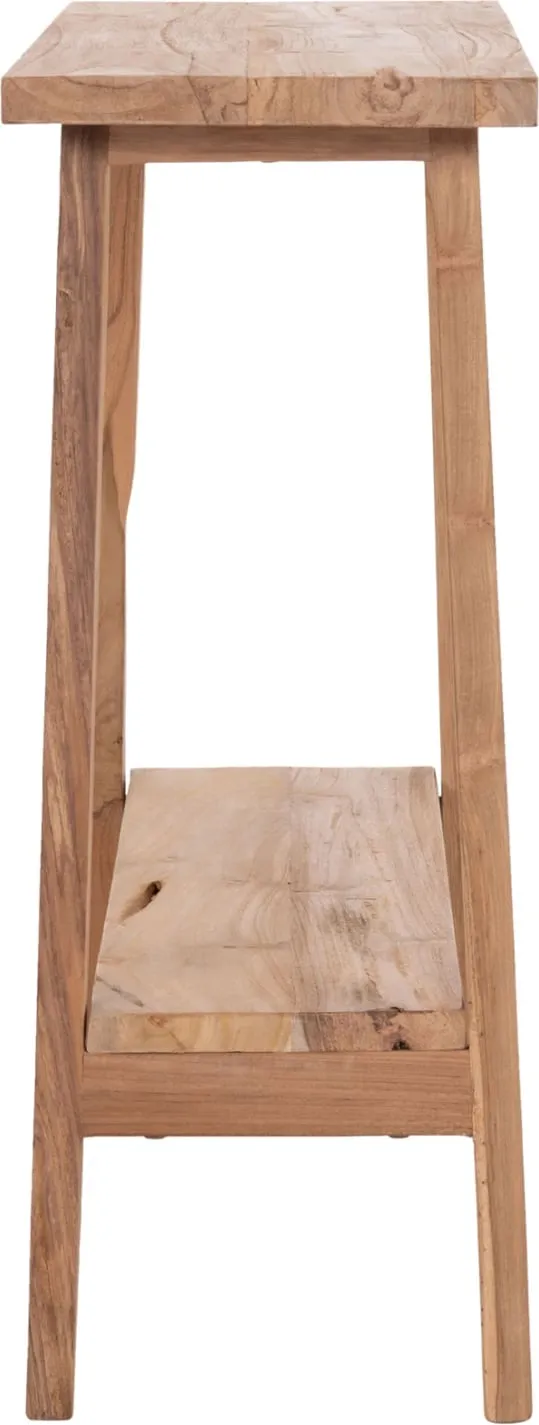 Konsolë TALIBER, dru tik natyral, 90x30x77cm - 4