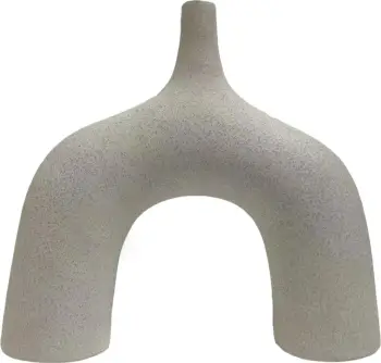 Dekor tavoline prej qeramike ISIL FH4600.01 ngjyrë e bardhë me kristalizim 27x9x23Hcm