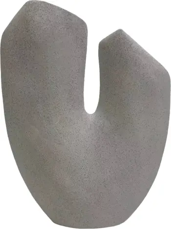 Dekor tavoline prej qeramike ARKEN FH4618.01, ngjyrë e bardhë me kristalizim, 28x10x36.5 cm