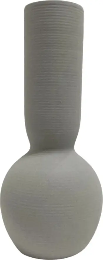 Dekor tavoline prej qeramike, ngjyrë gri mat, FH4616.02, Φ11x26H cm