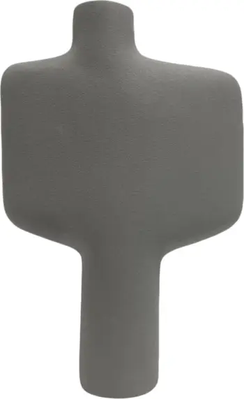 Dekor tavoline prej qeramike, seri ARKEN, FH4622.03, gri mat, 22x8x34.5 cm