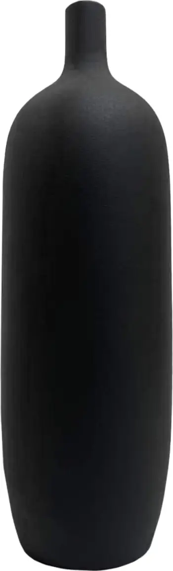 Dekor tavoline prej qeramike, ngjyrë e zezë mat, GALAD FH4623.02, Φ18x57H cm