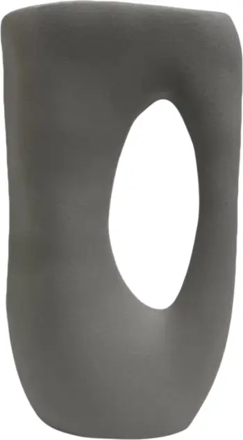 Dekor tavoline prej qeramike SEBOR FH4626.02, ngjyrë gri mat, 21.5x8.5x36 cm