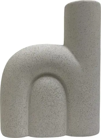 Dekor tavoline prej qeramike ARCON FH4640.01 ngjyrë e bardhë me kristalizim 19.5x7x24.5Hcm