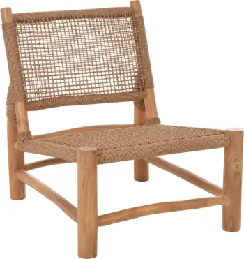 Karrige për brenda LONDER FH5986 dru TEAK dhe ratan sintetik 63x77x77Hcm