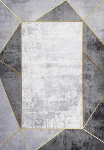 Tepih modern JOSIANE, gri-bardhë, 80x150cm, FH7676.23