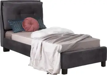 Shtrat Riley FH561.01, 90x200cm, me pëlhurë kadife Gri