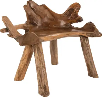 Stol FH9348 dru tik ngjyrë natyrale 120x88x80 cm