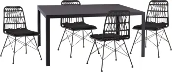 Set kopshti tavolinë & karrige OFER FH21029, 5 pjesë, hiri