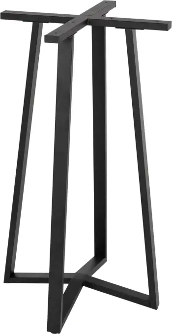 Bazë për tavolinë bar, lartësi mesatare, metal i zi, 50x50x90H cm