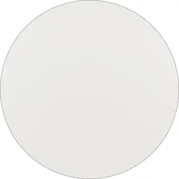 Sipërfaqe tavoline HPL, e bardhë, Φ69 cm, trashësi 12mm