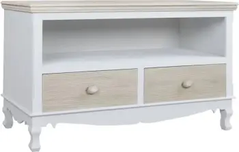 Mbajtës TV Melody FH7003.02 Bardhë/Gri patina 100Χ42Χ61