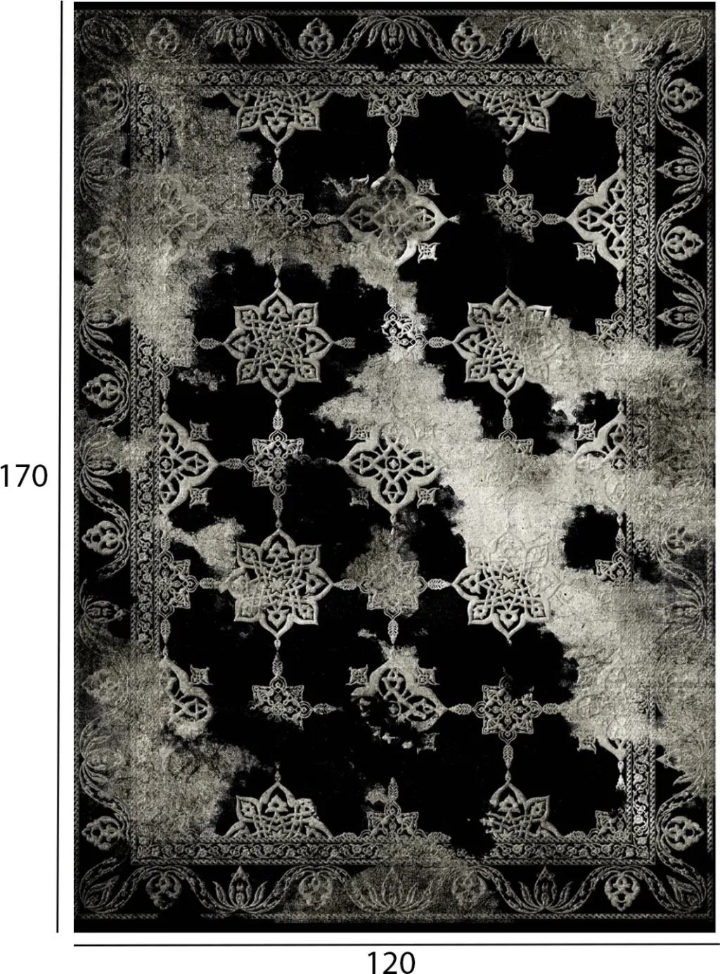 Tepih vintage me franja, JOSIANE FH7677.17, 120x170 cm - 2