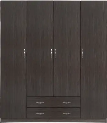 Dollap 4 dyer me 2 sirtarë 200x55.5x180Η FH353.01 Zebrano