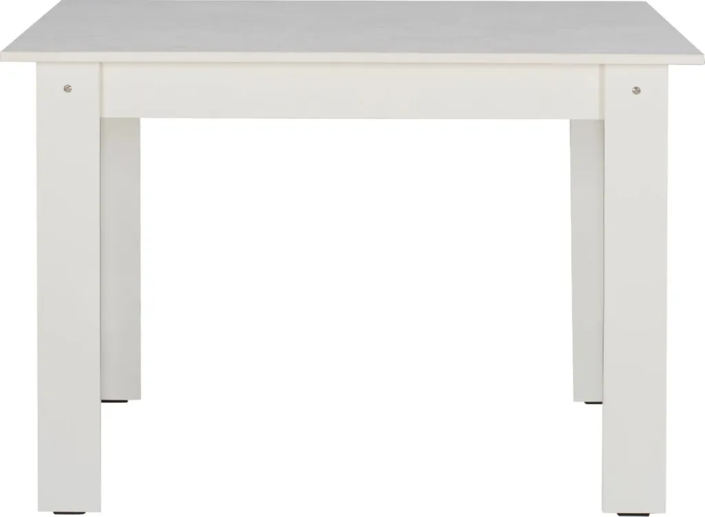 Tavolinë kuzhine KELVIN, e bardhë, melaminë, 140x80x77 - 3
